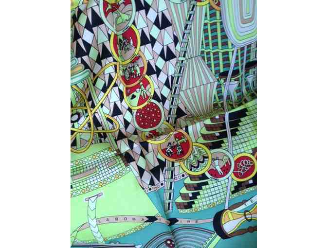 Flame Red Alligator Clutch and Scarf