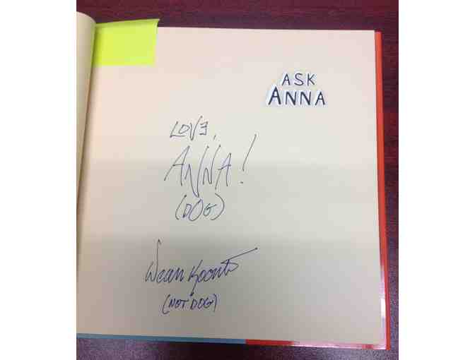 Autographed copy of Ask Anna by Dean Koontz and his dog Anna