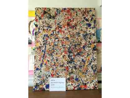 Hummingbirds Paints Like Jackson Pollock!