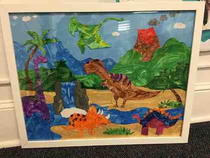 The Chickadees Dinosaur Mural