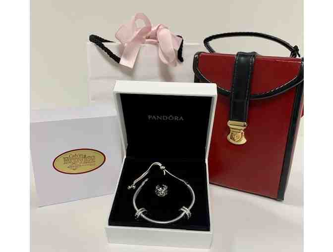 New Pandora Bracelet Gift Set and Leather Flip Out Jewelry Case