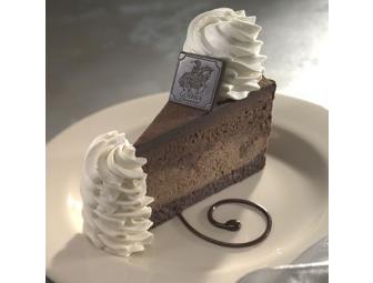 $25 gift card to The Cheesecake Factory