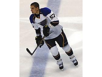 David Perron autographed Blues jersey