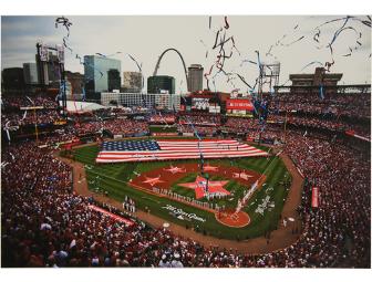 Framed photo of 2009 All-Star game at Busch Stadium