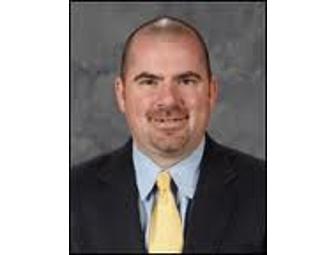 Two Blues tickets and a visit to the radio booth with Chris Kerber