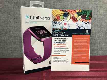 Fitbit Versa Lite and Virtual Creating a HEALTHY ME! class, donated by Mary Rutan Hospital