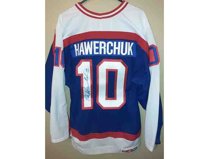 Signed Dale Hawerchuk Jersey/Chandail des Jets de Winnipeg autographiÃ© par Dale Hawerchuk