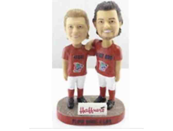 21 Lowell Spinners Bobbleheads including signed Frank Whaley Moonlight Graham