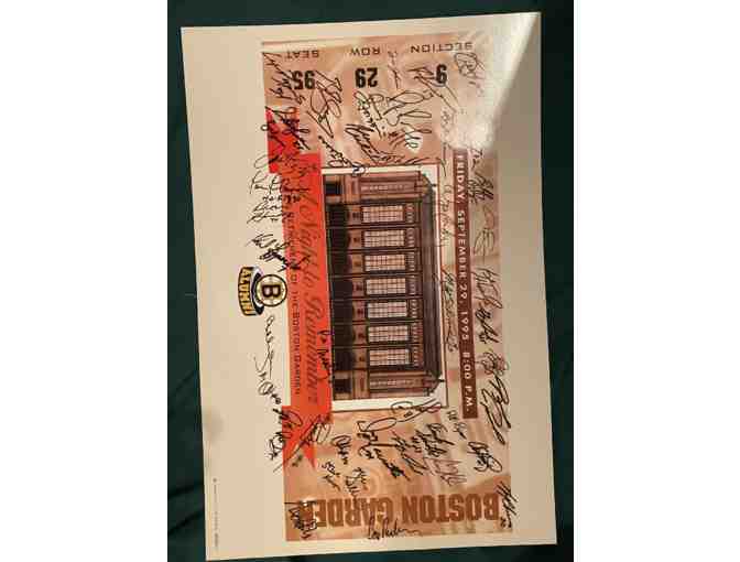 Two Boston Bruins Alumni Posters