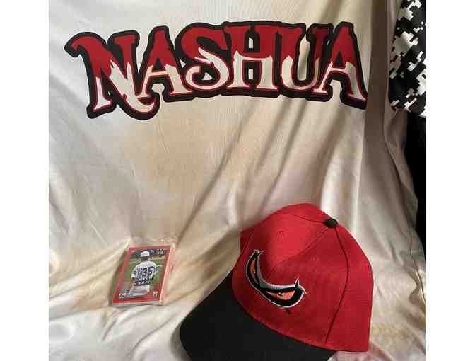 Nashua Silver Knights Tickets, Game Worn Shirt, Hat, and Team Cards