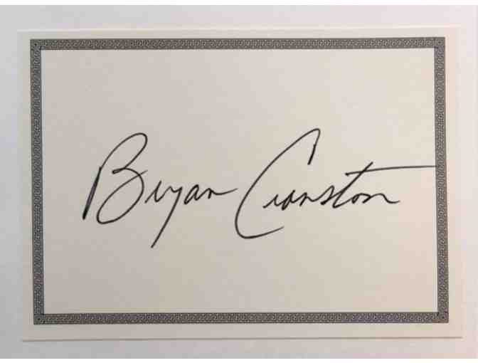 Bryan Cranston's Autographed Copy of 'A Life In Parts'