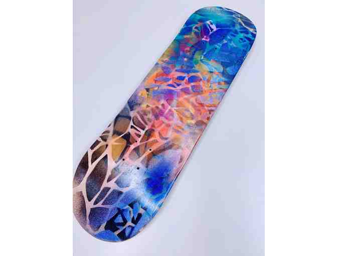 Handpainted Skateboard Deck from Artist Renee DeCarlo