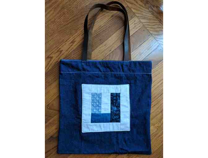 Quilted Urban Logo Tote Bag Made by Urban Librarian Sarah Levin
