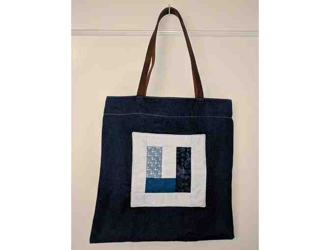 Quilted Urban Logo Tote Bag Made by Urban Librarian Sarah Levin