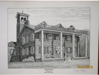 Limited Edition Etchings 'Homes of United States Presidents'