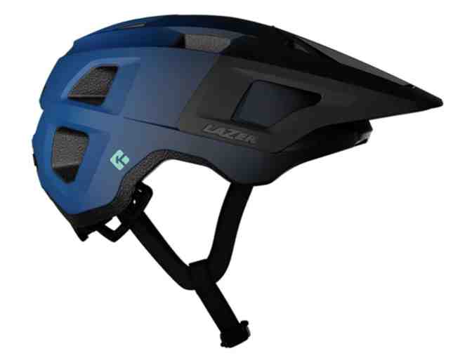 Lazer Helmets: Finch KinetiCore kids helmet MATTE BLUE BLACK - Photo 1