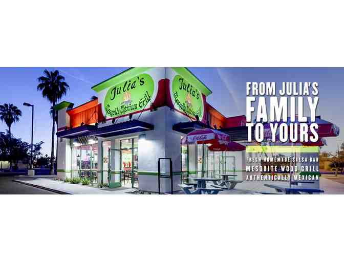 Enjoy $100 Julias Mesquite Mexican Grill - Chandler, Arizona + $200 BONUS Food Credit