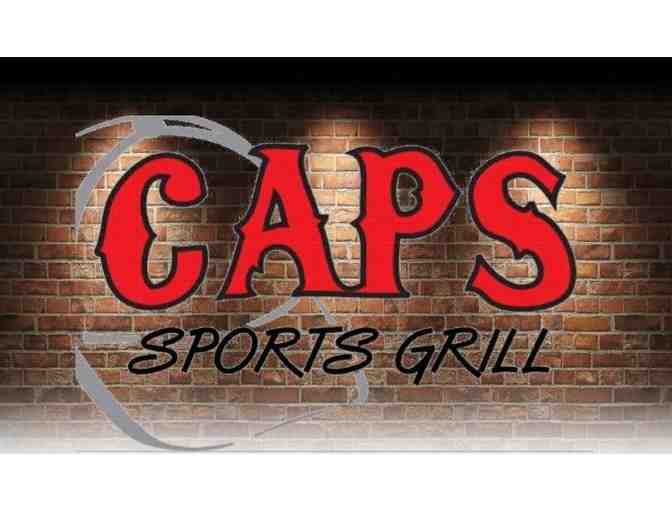 Enjoy $100 CAPS Sports Grill, Phoenix, Arizona + $200 BONUS Food Credit