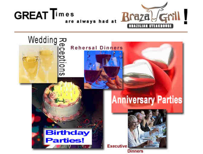 Enjoy $100 to Braza Grill in Murray, Utah + $100 credit to DiningGuru.com