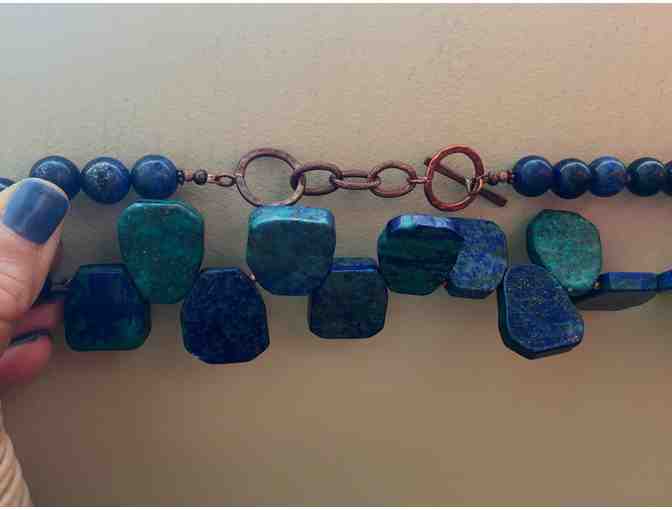 Bold & Chunky Lapis Lazuli Statement Necklace