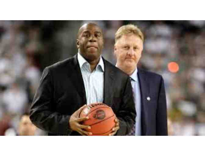 Autographed Magic Johnson & Larry Bird - 11x14 Sports Photo