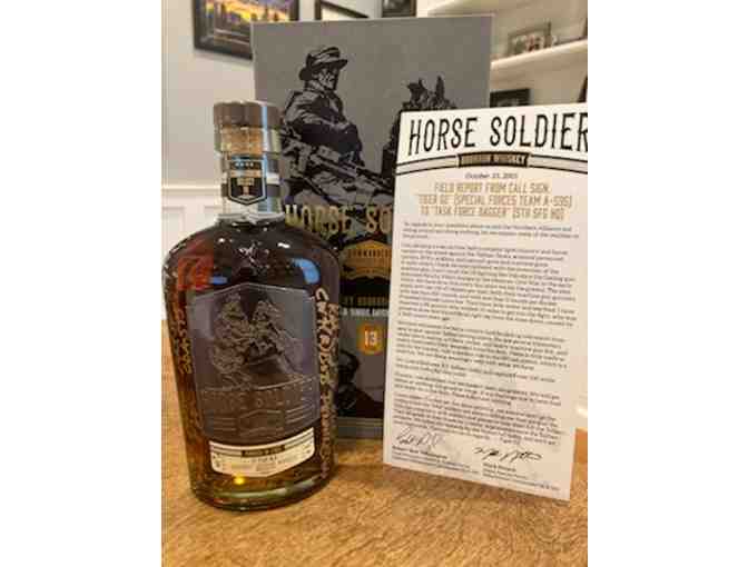 Signed by all 12 of the Green Berets, Horse Soldier Bourbon