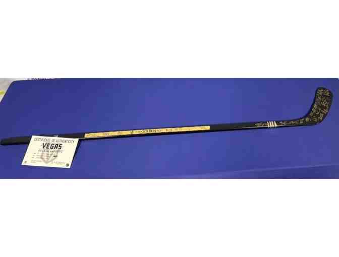 2024 2025 Golden Knights Team Signed Hockey Stick with Certificate of Authenticity