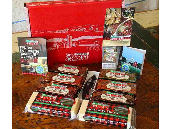 All About Cheese! Hand-made Cheese Board & Cabot Cheese Box