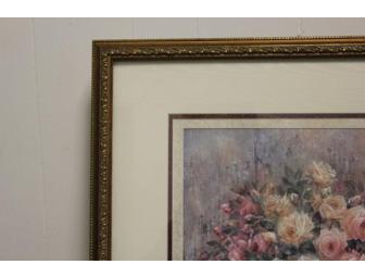 Limited Edition Print: 'Roses and Strawberries' in Gold Frame