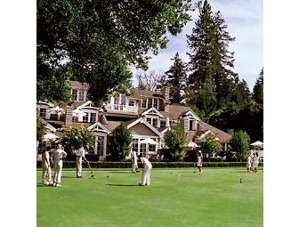 Meadowood Golf & Croquet Getaway for 2 benefiting Cope Family Center