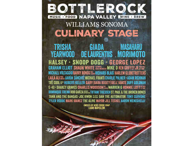BOTTLEROCK 2020! 3-Day General Admission Tickets for Two, May 22-24, 2020