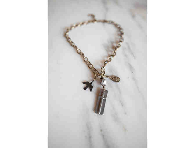 Three piece necklace set, modeled by HGTV star - Anita Corsini