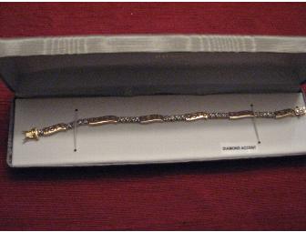 Love~Hope~Faith Bracelet - Gold, Silver with Diamond Accent