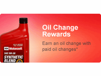Ford Owner Advantage Reward - 1 oil change only