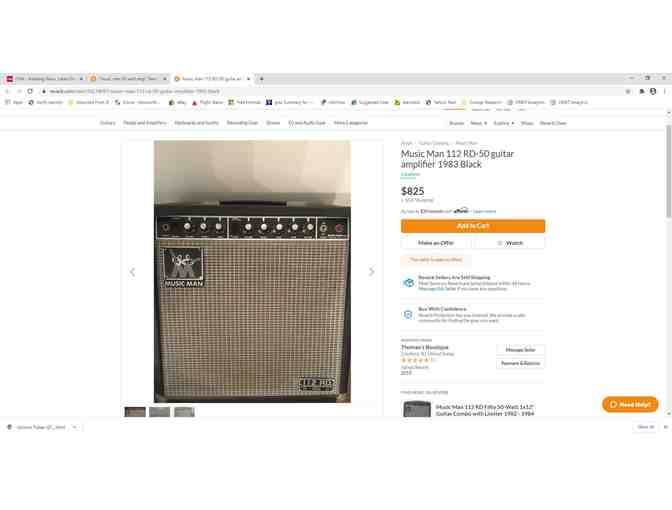 Vintage Music Man 50 Watt Tube Amp