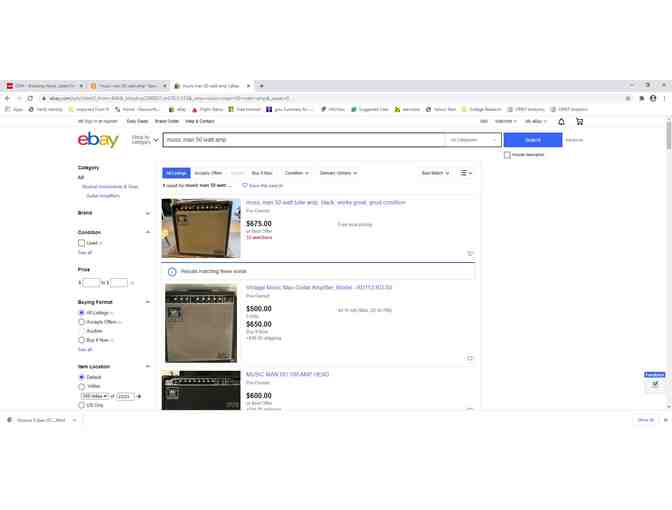 Vintage Music Man 50 Watt Tube Amp