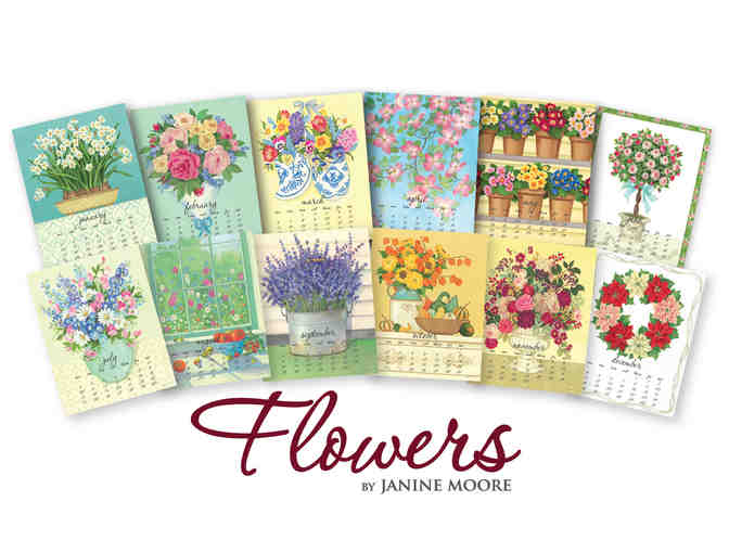 2016 Flowers by Janine Moore - art for everyday calendar