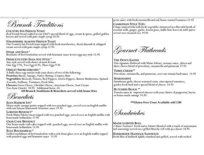 Sunday Brunch for 2 at York Harbor Inn