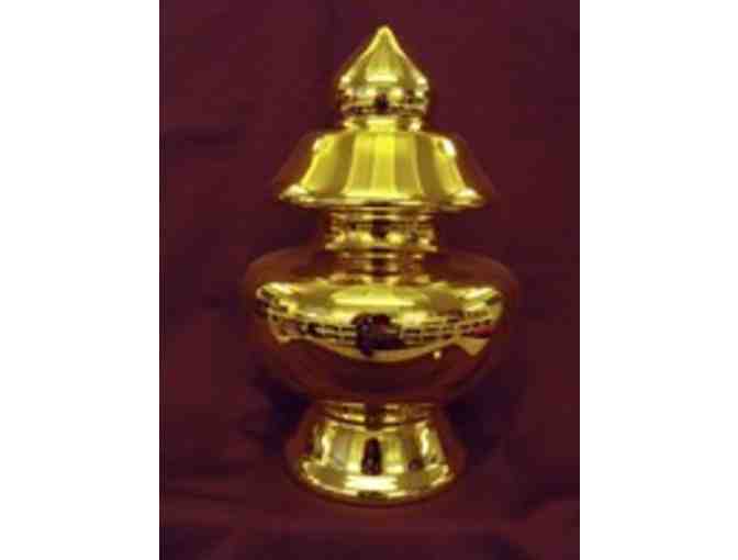 Golden Treasure Vase Blessed by Lama Tharchin Rinpoche