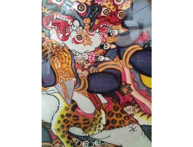 Vajrakilaya Silk Thangka by Lama Tendron