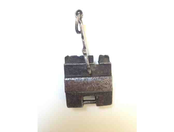 Antique Iron Padlock with Key