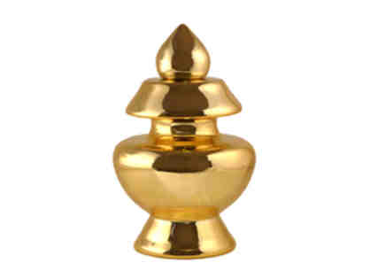 Golden Treasure Vase Blessed by Lama Tharchin Rinpoche