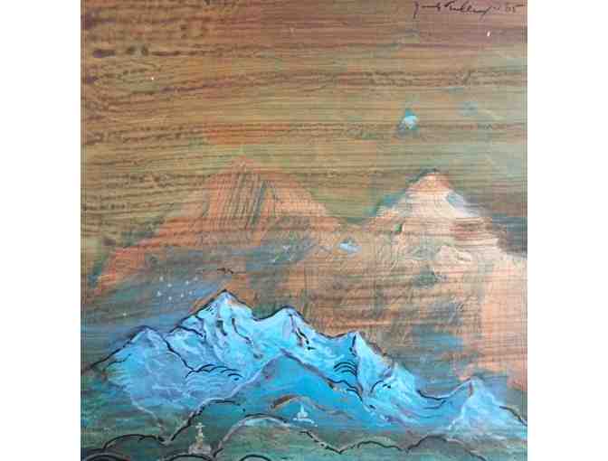 Mystic Mountain Acrylic Painting