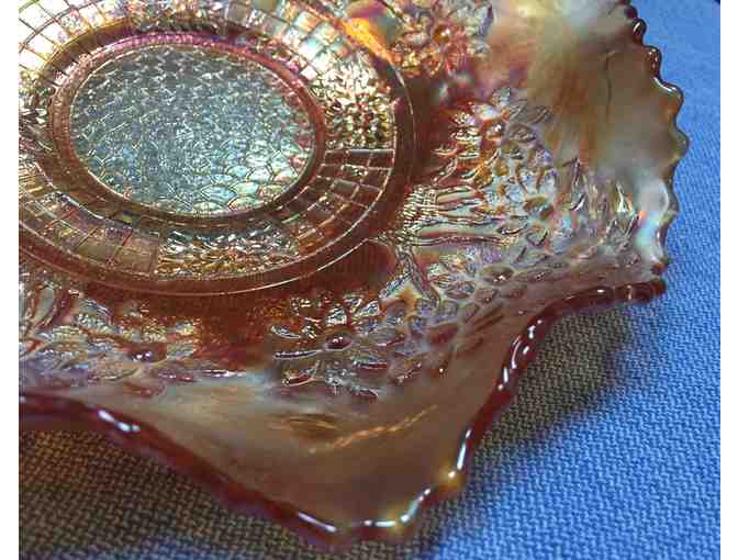 Antique Carnival Ware Glass Dish