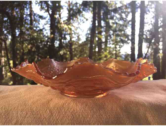 Antique Carnival Ware Glass Dish