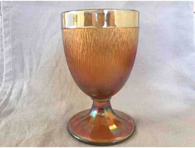 Carnival Ware Glass Goblet