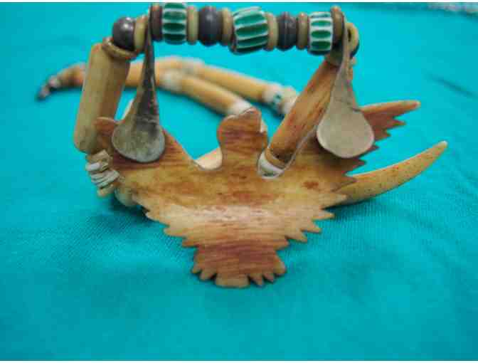 Antique Pacific Northwest Indigenous Bone & Bearclaw Necklace