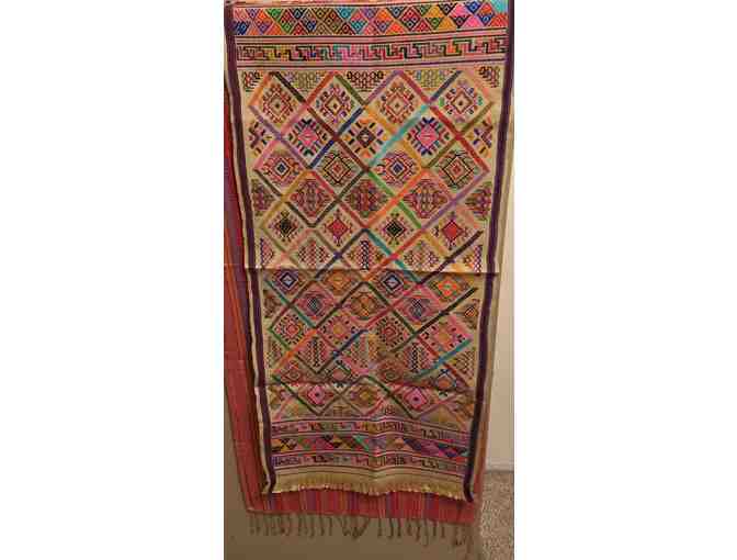 Bhutanese Hand Woven Silk Table Cloth