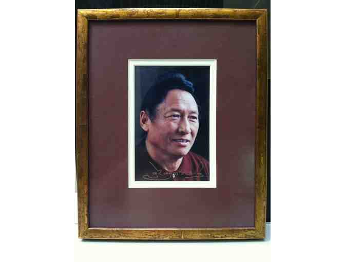 Signed Framed Photo of Lama Tharchin Rinpoche