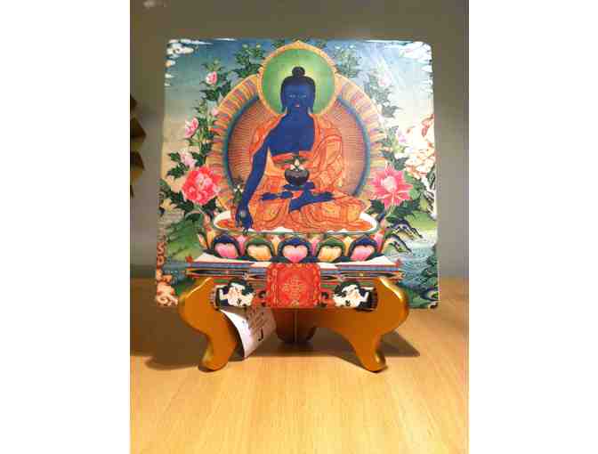 Medicine Buddha Tile w/ Stand